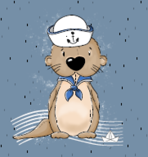 GroWidesign - matroseHERZNASEotti - Panel jeans - BIO Jersey